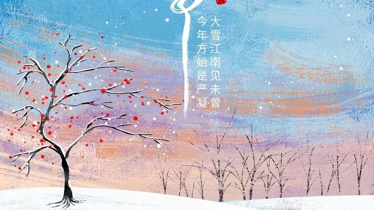 大雪江南见未曾，今年方始是严凝